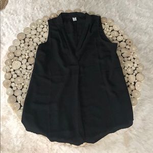 Old Navy Black Sheer Sleeveless Maternity Top